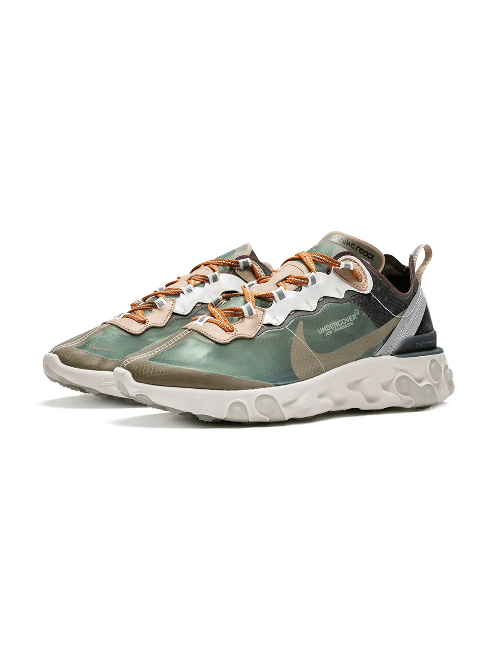 Nike X Undercover React Element 87 Green Mist Sneakers