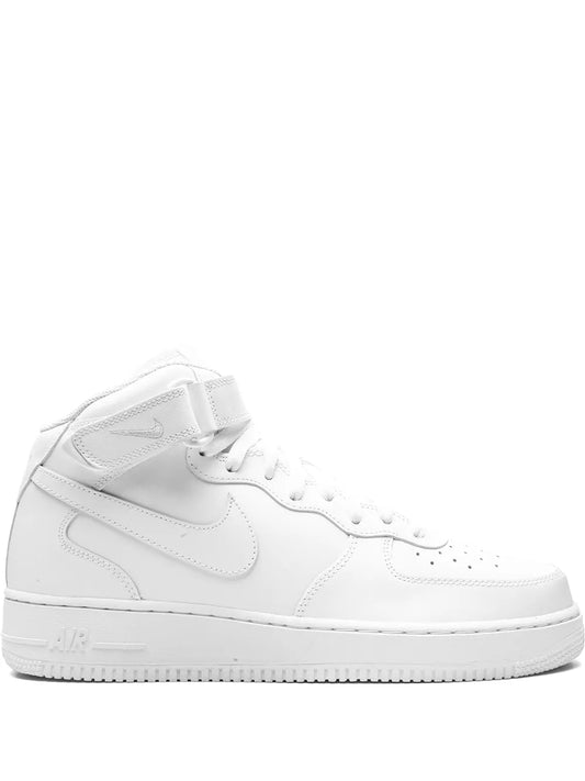Nike Air Force 1 Mid 07 Triple White Sneakers