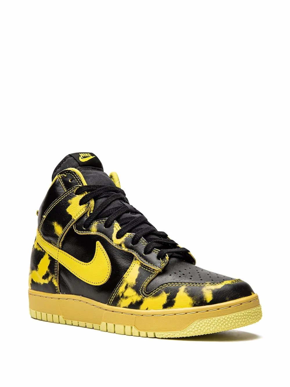 Nike Dunk High 1985 Yellow Acid Wash Sneakers