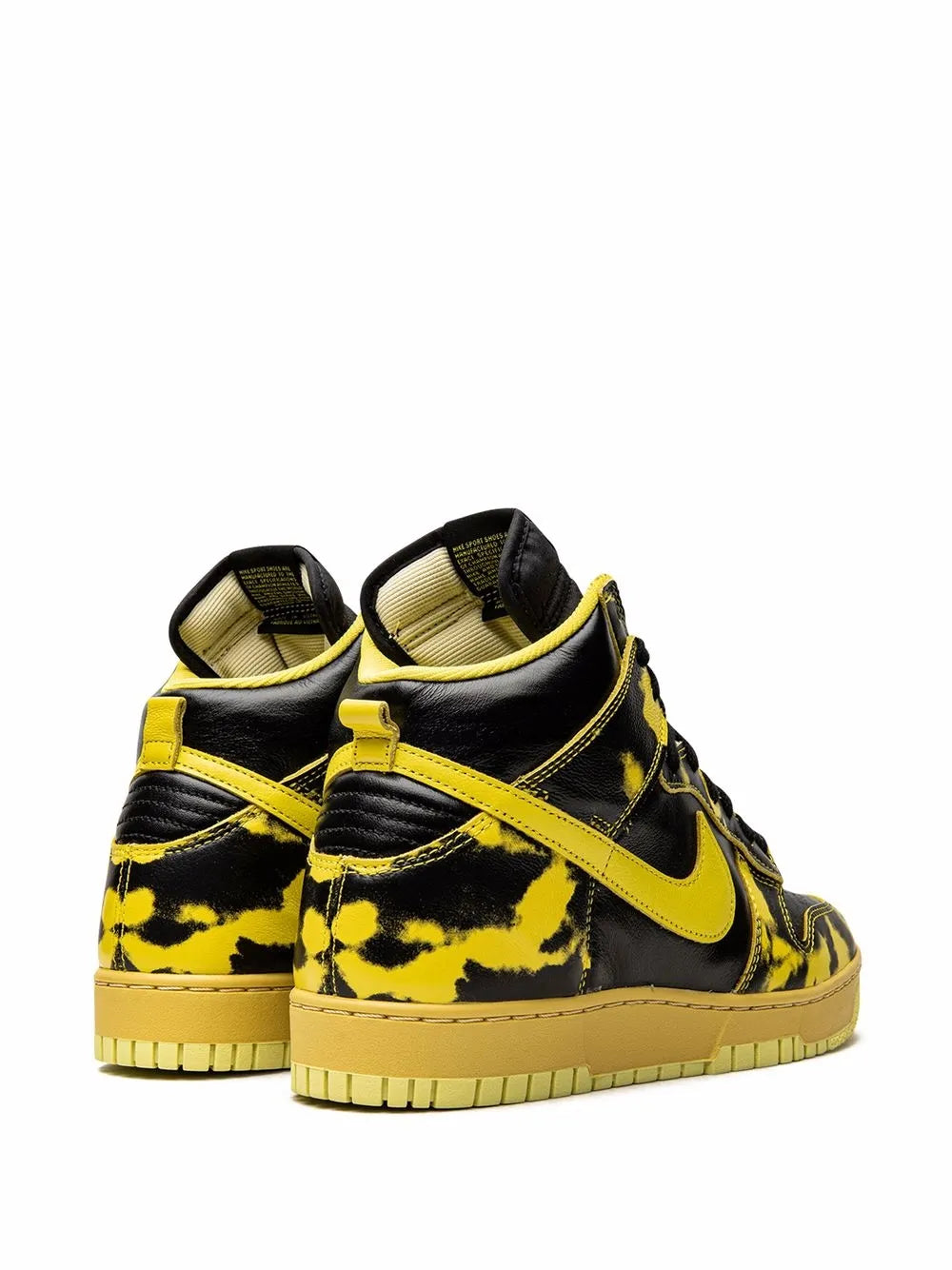 Nike Dunk High 1985 Yellow Acid Wash Sneakers