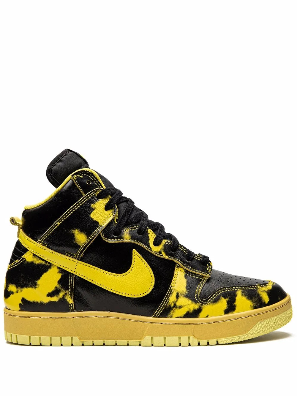 Nike Dunk High 1985 Yellow Acid Wash Sneakers