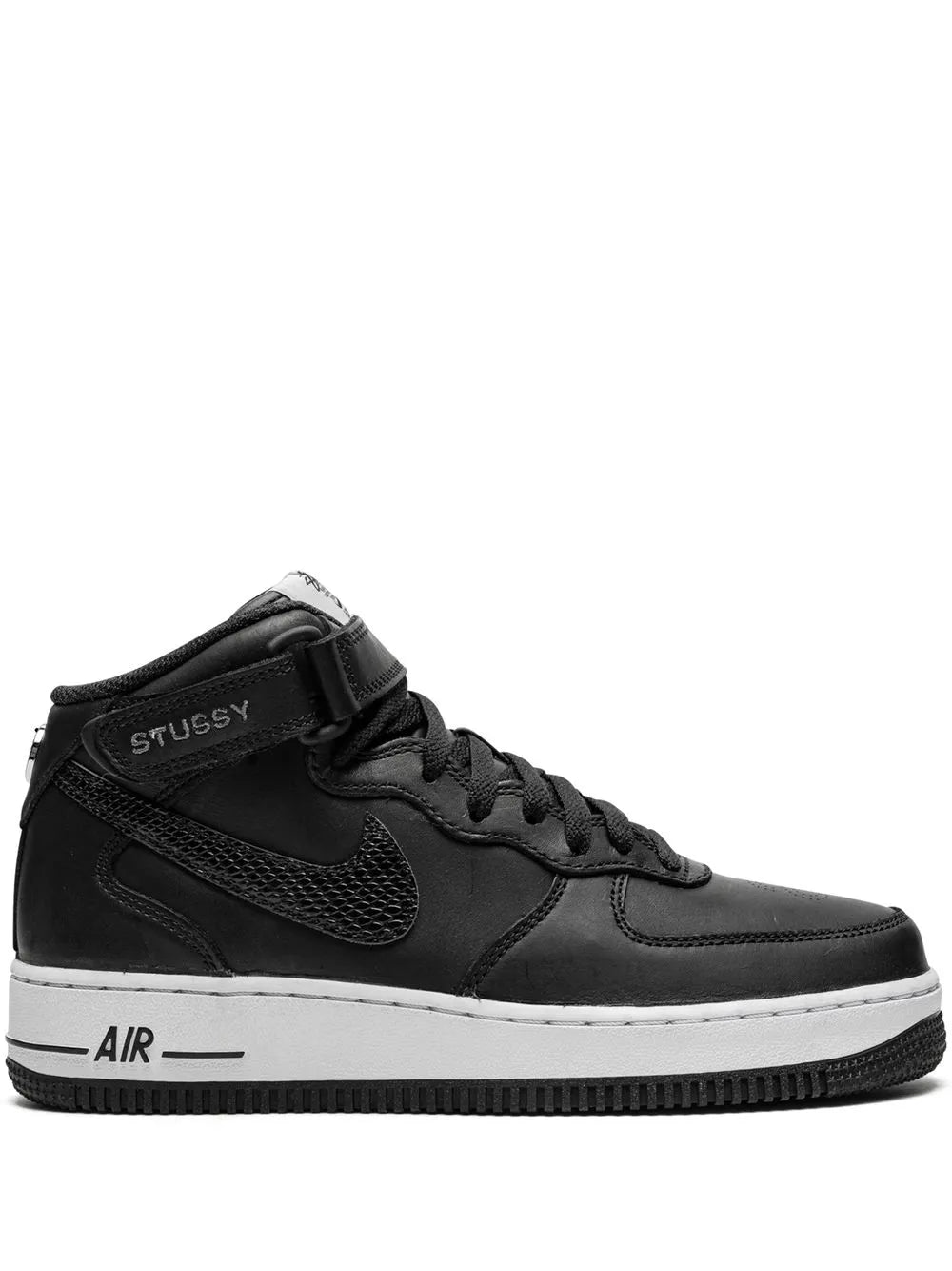 Nike X Stussy Air Force 1 Mid Black Sneakers