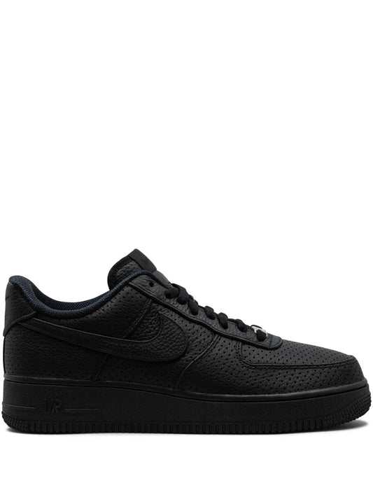 Nike Air Force 1 Low Sp Triple Black Perforated Sneakers