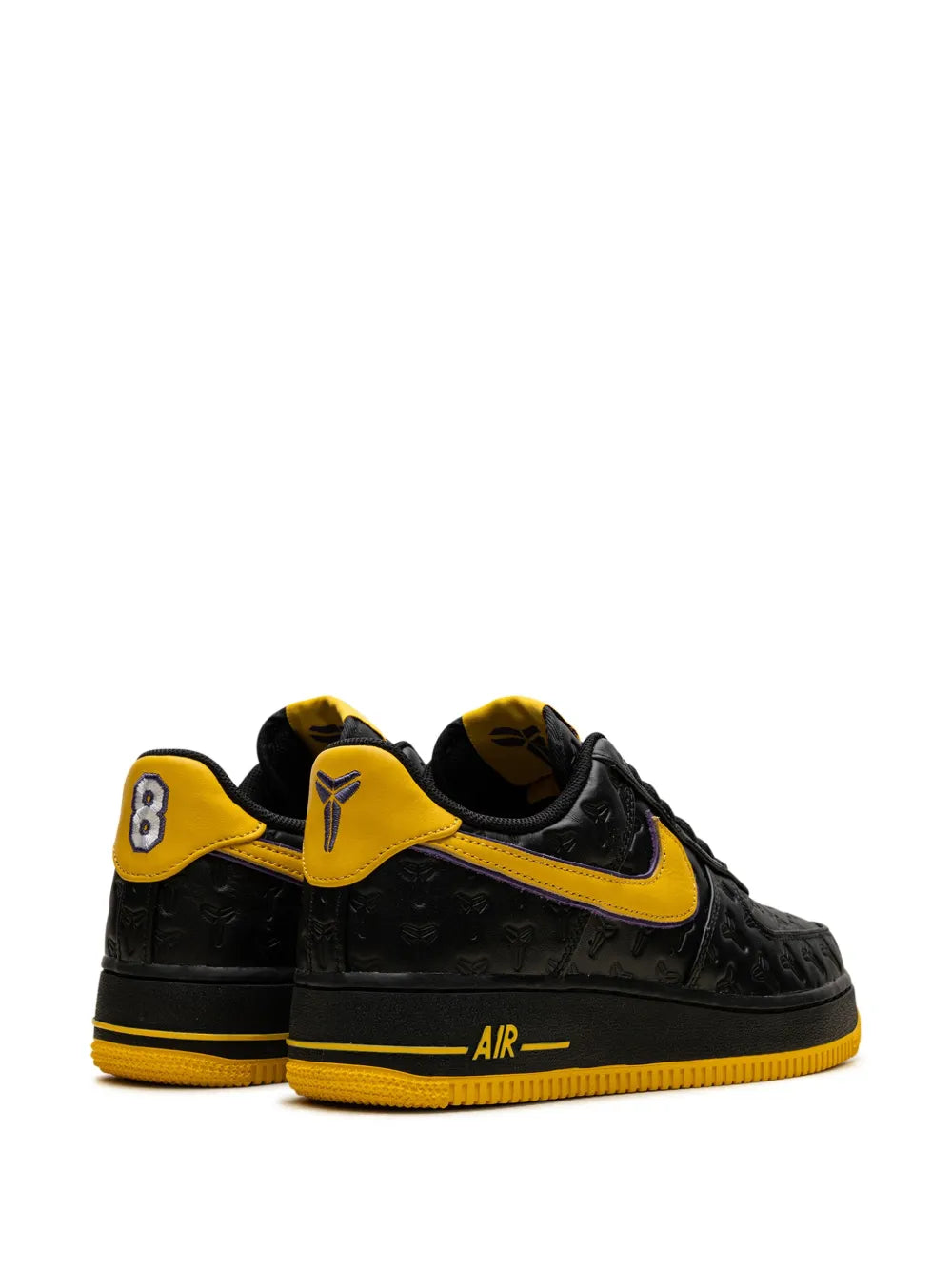 Nike X Kobe Bryant Air Force 1 Low Lakers Away - Black/Varsity Maize/Varsity Purple Sneakers